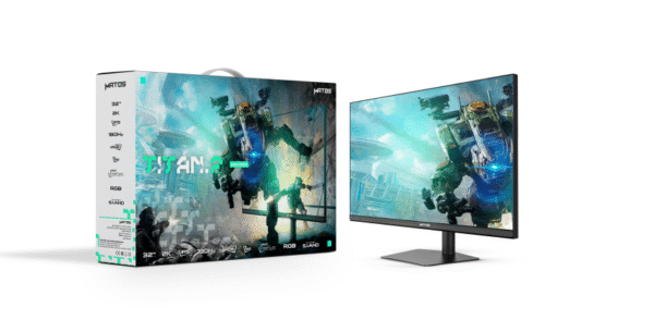 Écran Gamer Matos TITAN 2 - 32 Pouces, Fast IPS, HDR400, 180Hz, 2K QHD